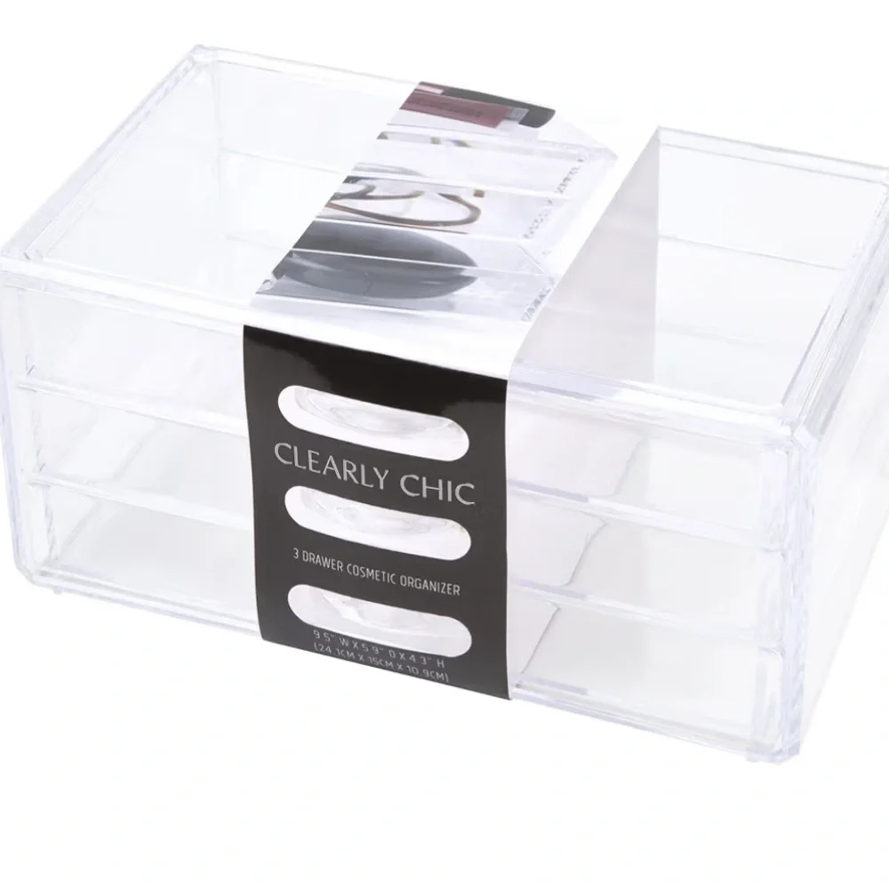 The Container Store Clearly Chic Transparent Makeup Organizer